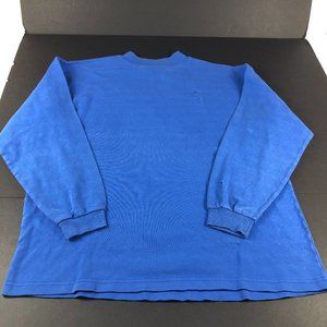VTG Absolut Vodka Sweatshirt Adult Large Blue Thrashed Lightweight Crewneck